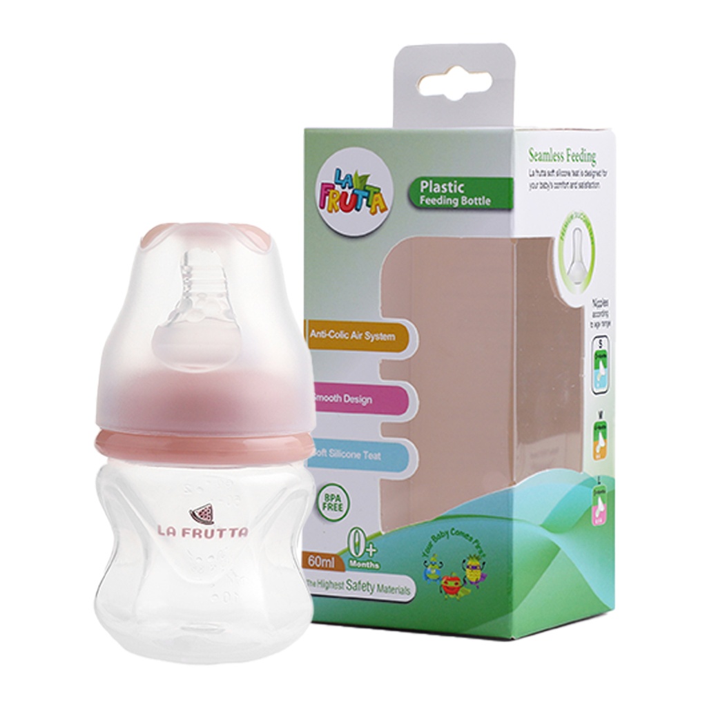 La Frutta PP Comfort Feeding Bottle 60ml +0Months - Beige