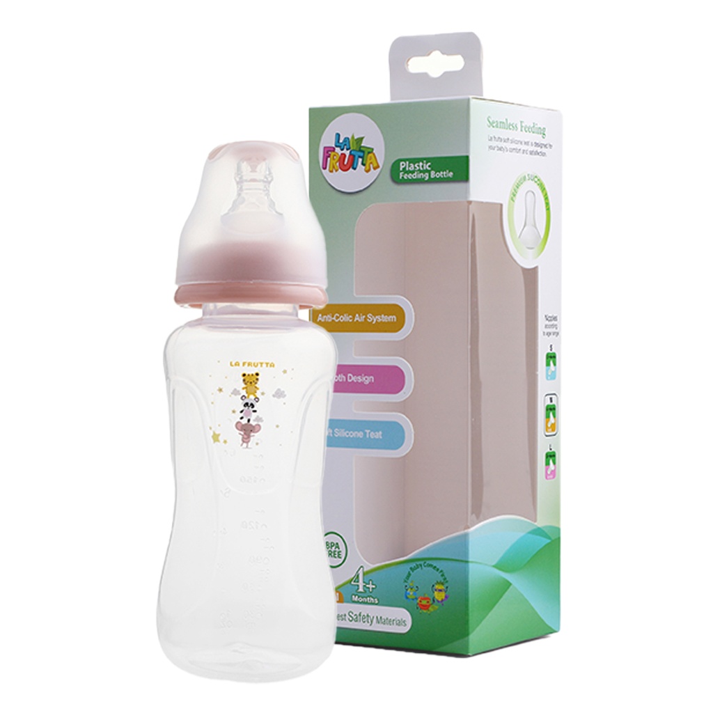 La Frutta PP Comfort Feeding Bottle 240ml +4Months - Beige 