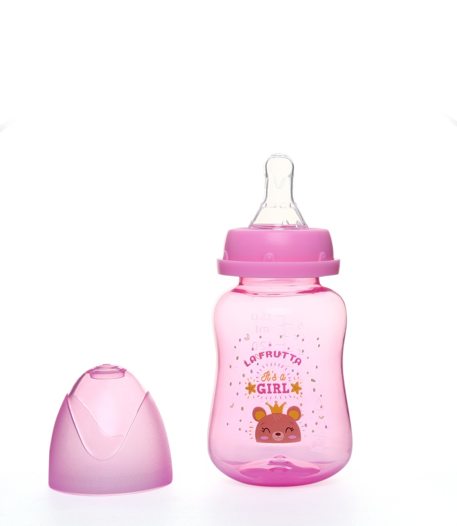 La Frutta Pink & Blue PP Feeding Bottle 150ml 0-6Months - Pink