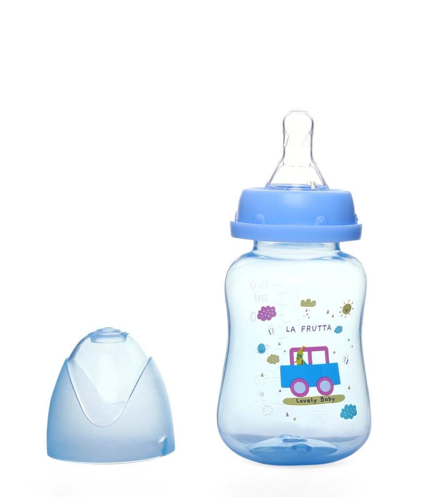 La Frutta Pink & Blue PP Feeding Bottle 150ml 0-6Months - Blue