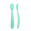 Chicco Soft Silicone Spoon - Blue