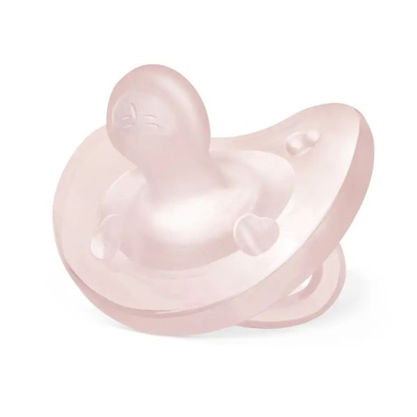 Chicco Physio Full Silicone Pacifier 0-6Months - Pink