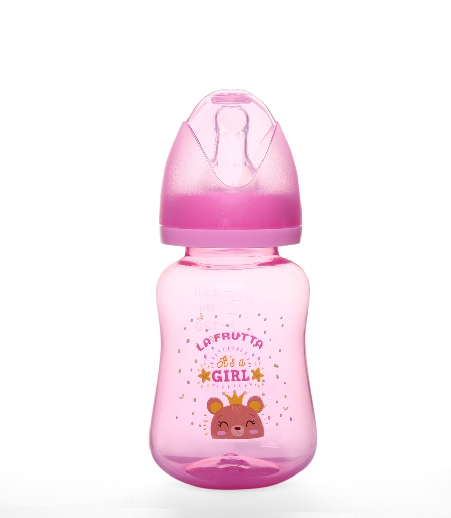 La Frutta Pink & Blue PP Feeding Bottle 150ml 0-6Months - Pink