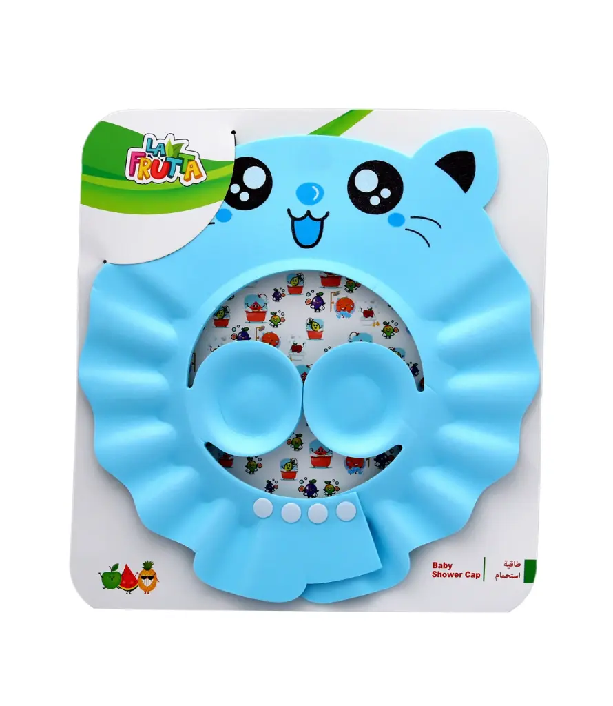 La Frutta Baby Shower Cap - Blue Cat