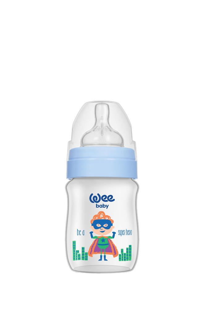 Wee Baby Classic Wide Neck Feeding Bottle 150ml - Blue