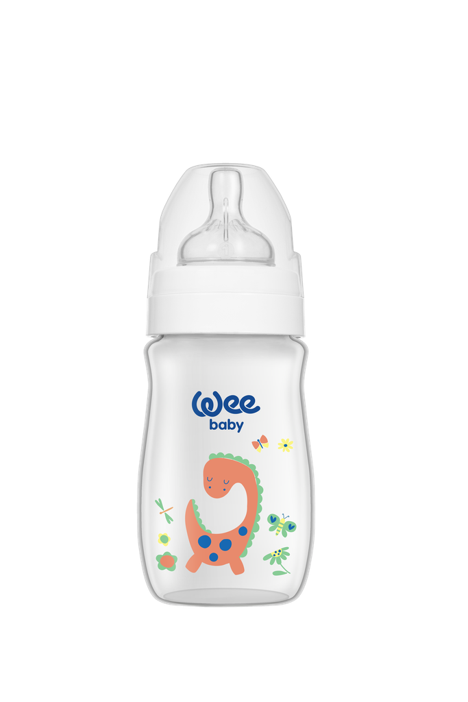 Wee Baby Classic Wide Neck Feeding Bottle 250ml - White