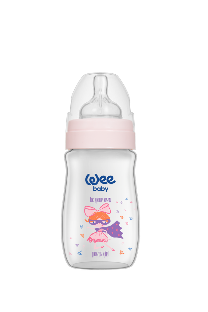 Wee Baby Classic Wide Neck Feeding Bottle 250ml - Pink