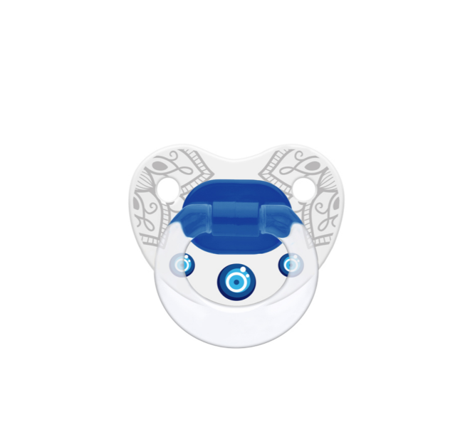 Wee Baby Patterned Orthodontical Soother - Evil Eye 0-6Months