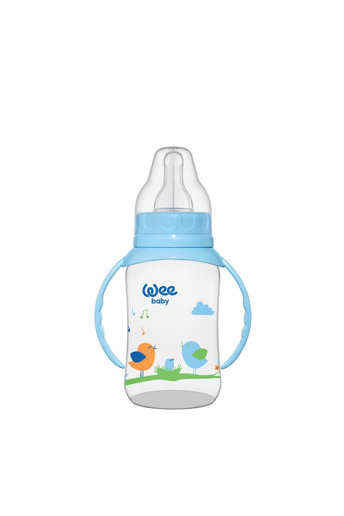 Wee Baby PP Feeding Bottle With Grip 150 ml 6-18Months - Blue