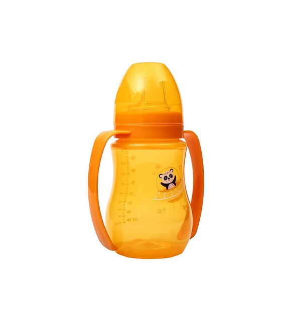 Wee Baby Non-Spill Cup With Grip 250 ml +6Months - Orange