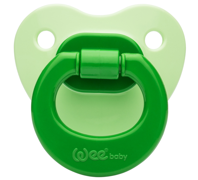 Wee Baby Opaque Soother 6-18Months - Green