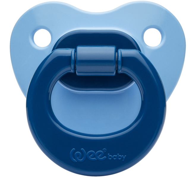 Wee Baby Opaque Soother 6-18Months - Blue