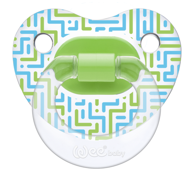 Wee Baby Transparent Pacifier 0-6Months - Green