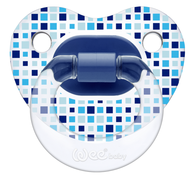 Wee Baby Transparent Pacifier 0-6Months - Blue