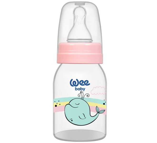 Wee Baby Classic Feeding Bottle 125ml 0-6Months - Pink