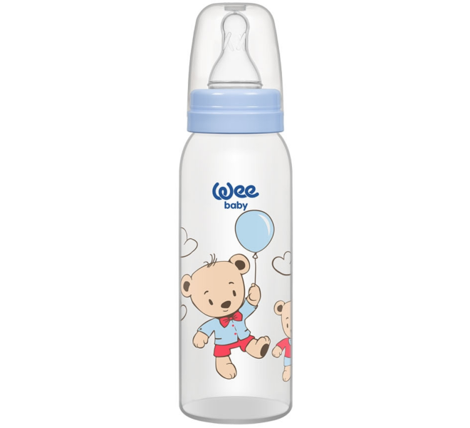 Wee Baby Classic Feeding Bottle 250ml 0-6Months - Blue