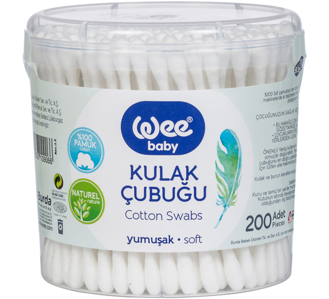 Wee Baby Cotton Buds - 200 pieces