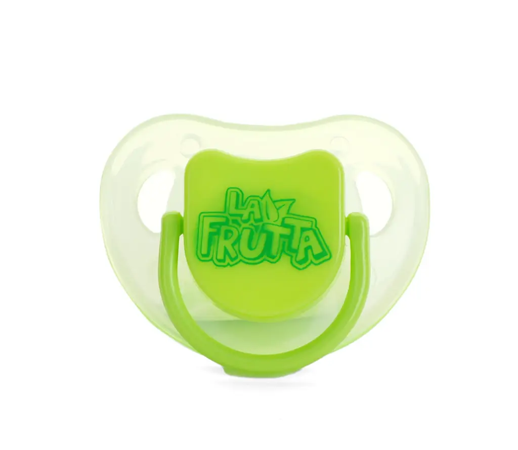 La Frutta Pacifier with Cover 0-6Months - Green