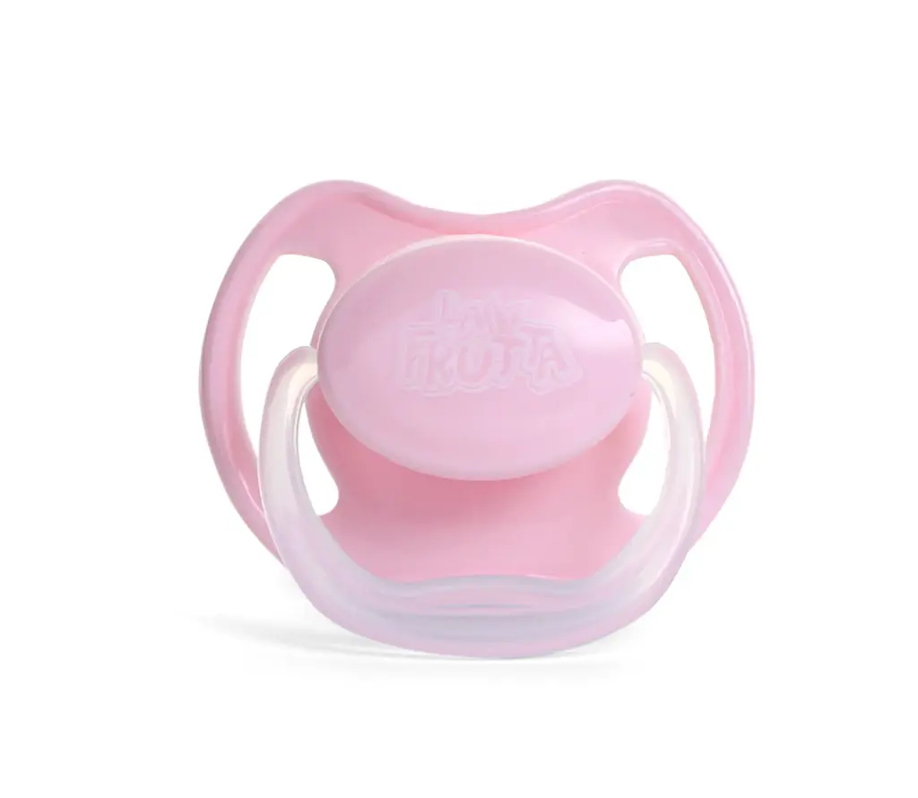 La Frutta Pacifier with Cover 0-6Months - Pink