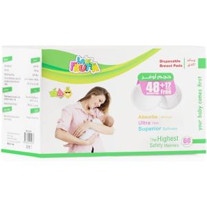 La Frutta Breast Pads 60pieces - Cotton