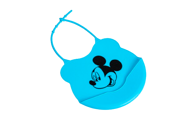 La Frutta Silicone Bib with Pocket Small - Blue