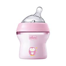 Chicco Plastic Natural Feeding Bottle 0-6Months 150ml - Pink