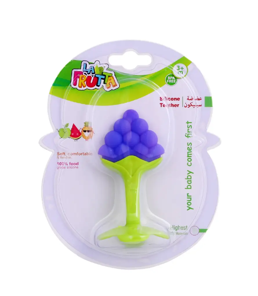 La Frutta Silicone Teether Fruit shaped - Purple
