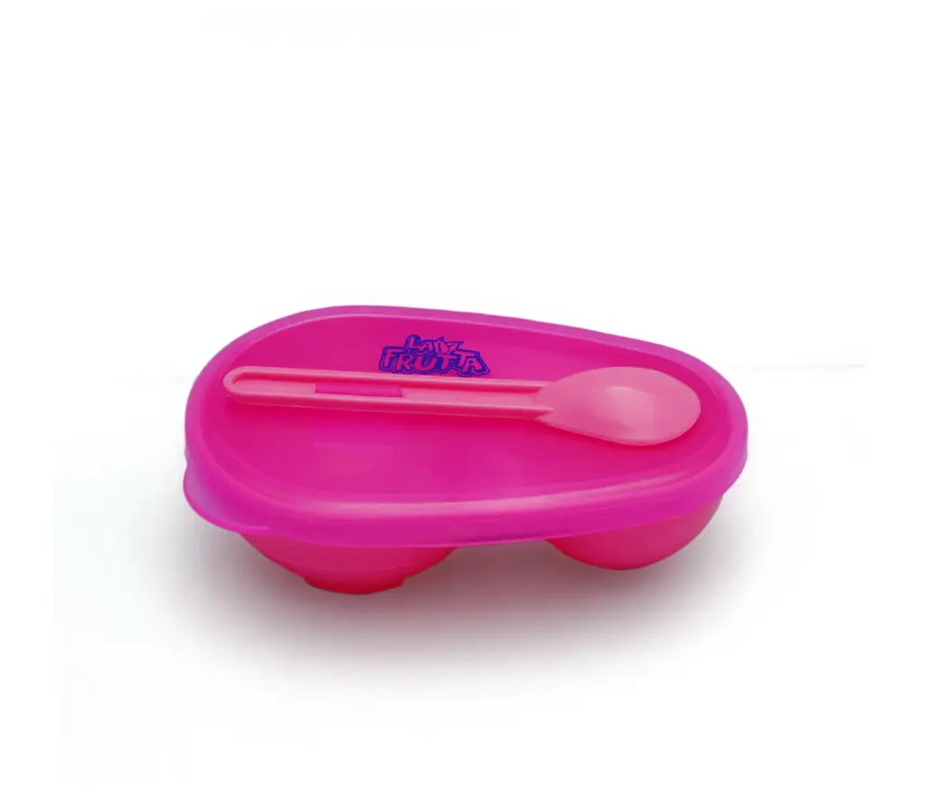 La Frutta Baby Bowl with Spoon - Pink 