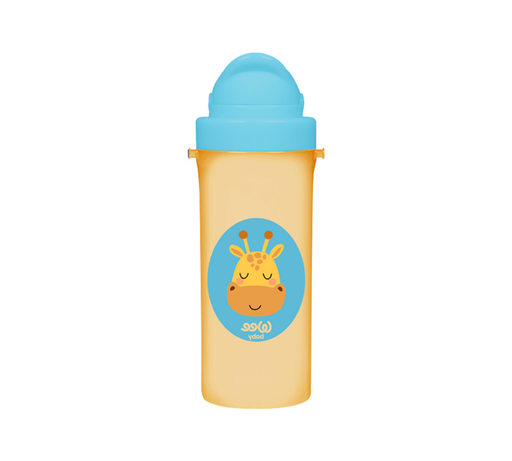 [WEE395//] Wee Baby Friends Silicone Straw Cup +6months 300ml - Orange