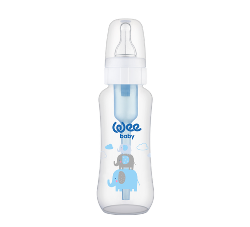 [8690797102951] Wee Baby Anti-colic PP Bottle 240ml  0-6Months - White