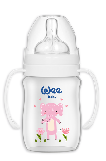 [8690797104832] Wee Baby Safari PP Feeding Bottle with Handle 150 ml
