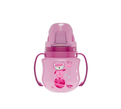 [8690797107536] Wee Baby Non-Spill Cup With Grip 125 ml +6Months - Pink 