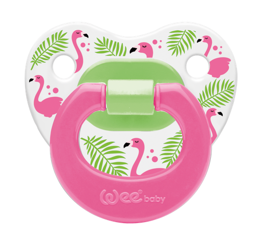 [6222027102701] Wee Baby Patterned Pacifier 0-6Months - Pink