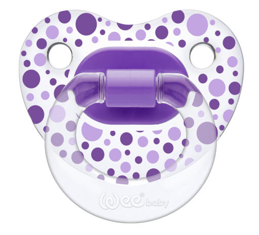 [6222027102770] Wee Baby Transparent Pacifier 0-6Months - Purple