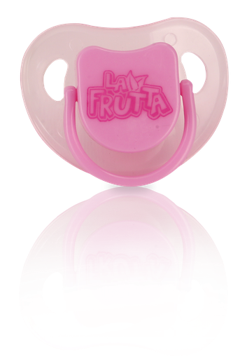 [6222027106402] La Frutta Pacifier with Cover +18Months - Pink