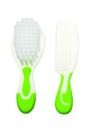 [6937620226029] La Frutta Comb & Brush Set - Green