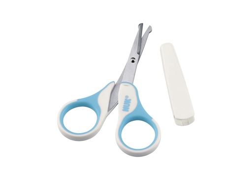 [6222027101520] Nuk Baby Nail Scissors With Protective Cover - Blue
