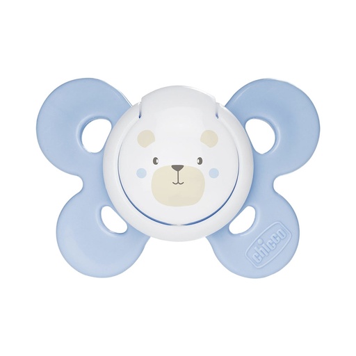 [59034-] Chicco Silicone Comfort Single Pacifier 0-6Month - Blue