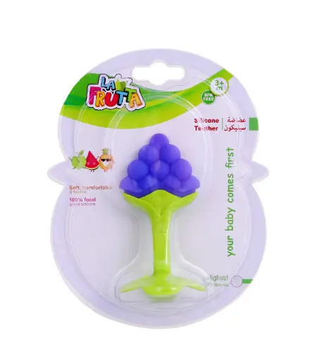 [22356-] La Frutta Silicone Teether Fruit shaped - Purple
